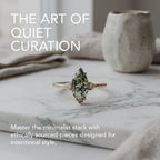 Marquise Moss Agate Diamond Engagement Ring, Alternative Green Gemstone Jewelry