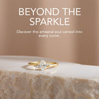 Oval Cut Moissanite Engagement Ring, 14k Solid Gold, Split Shank Diamond Accents